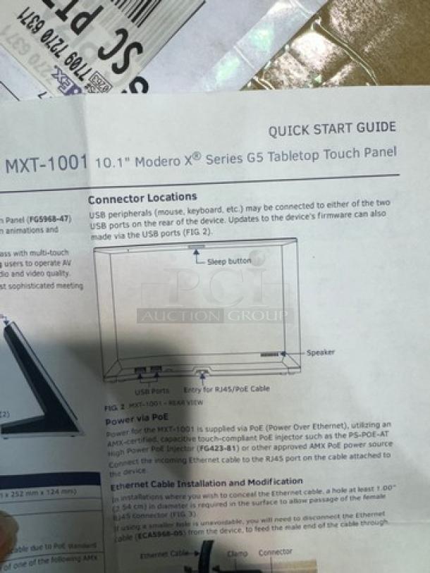 AMX 10.1" Modero X® Series G5 Tabletop Touch Panel. New! - Image 9 of 9