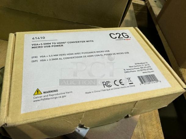 C2G VGA+3.5MM to HDMI Converter w/ Micro USB Power. New! - Image 3 of 3