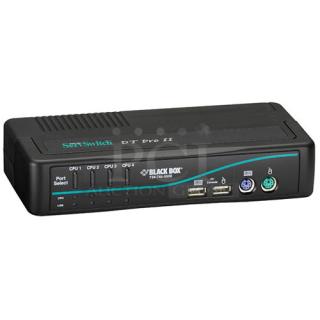 Black Box ServSwitch 4-Port DT Pro II KVM Switch with Audio Kit. New!