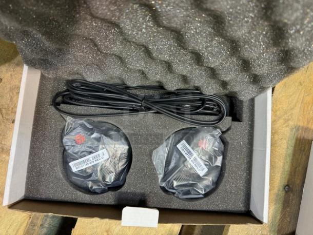 Lot of 2 Polycom SoundStation 2 Extension Microphones - 2 Pairs (2xBid) - Image 1 of 3