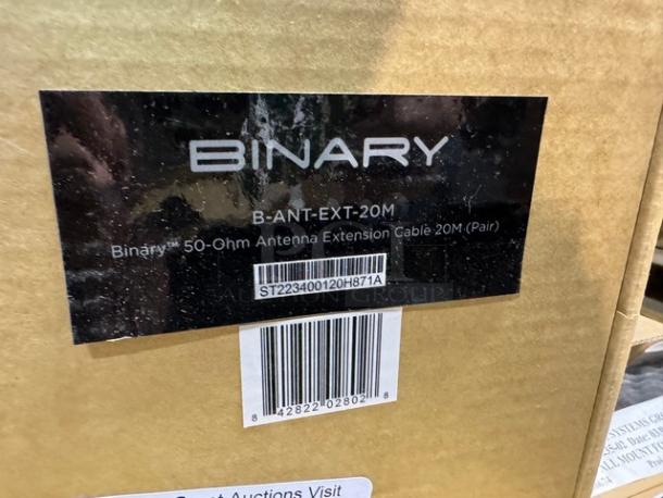 Lot of 2 Binary 50-Ohm Antenna Extension Cable 20M. New! (2xBid) - Image 2 of 3