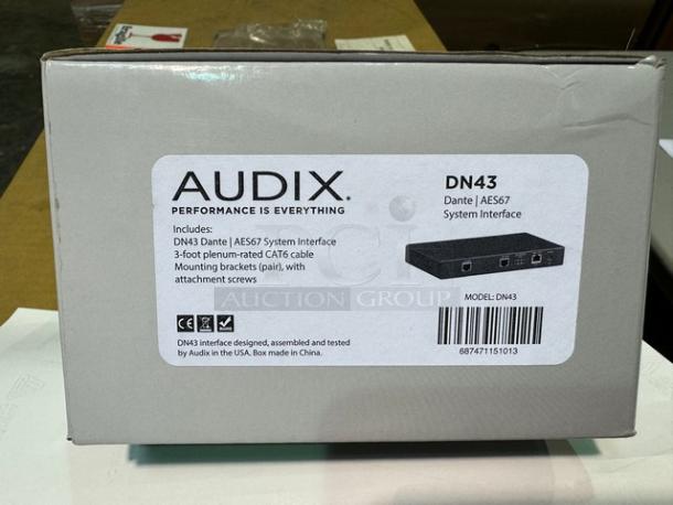 Audix DN43 Dante AES67 System Interface. New! - Image 3 of 4