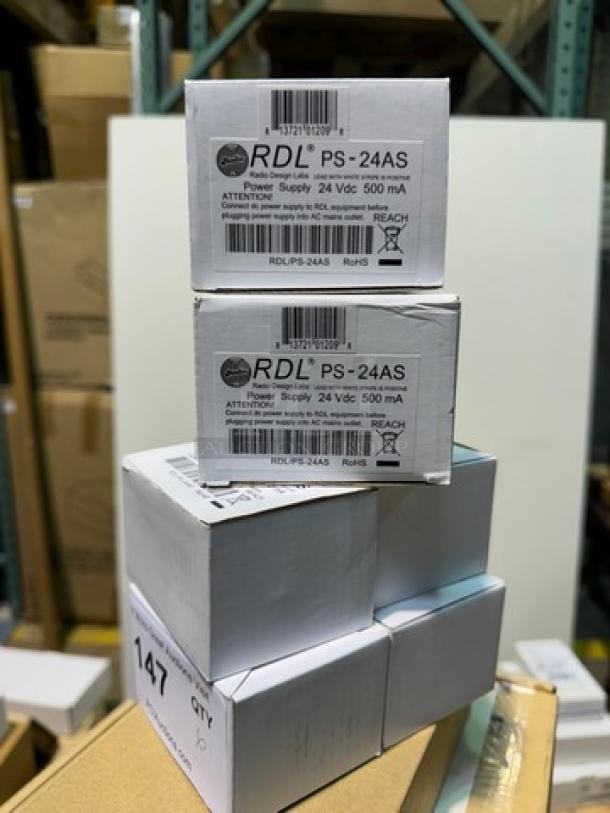 Lot of 6 RDL PS-24AS 24-volt DC power supply for compatible RDL Format-A modules. (6xBid) - Image 2 of 3