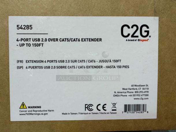 Lot of two 4-Port USB 2.0 Over Cat5/Cat6 Extender - up to 150ft. New! (2xBid) - Image 3 of 4