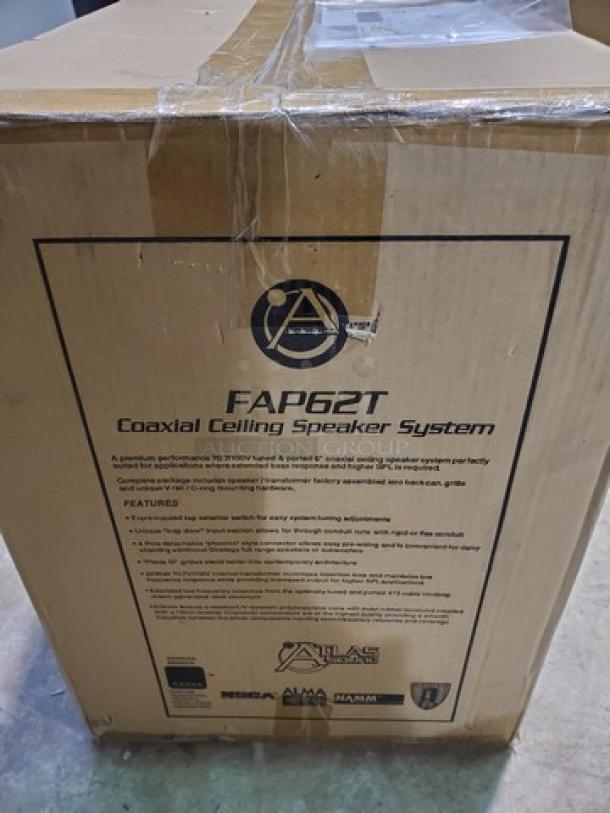 Atlas Sound FAP62T Coaxial Ceiling Speaker System. New! - Image 2 of 3