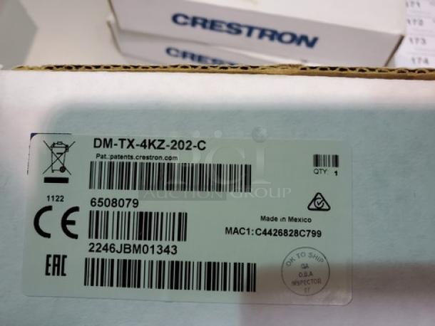 Crestron DM-TX-4KZ-202-C Digital Media 8G+® 4K60 4:4:4 HDR Transmitters 202. New! - Image 4 of 4