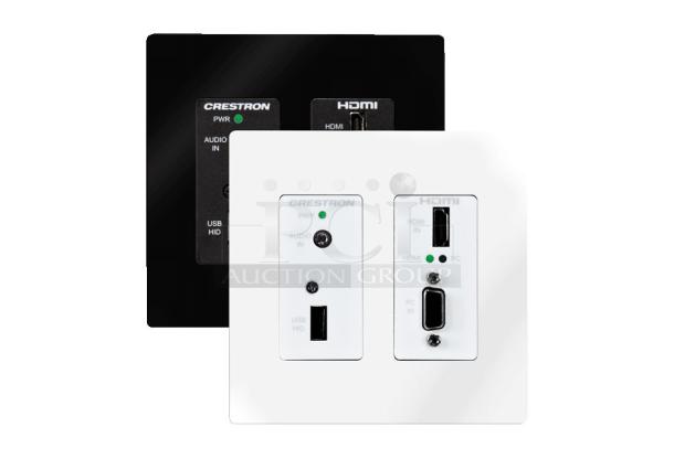 Crestron DM-TX-200-C-2G-W-T Wall Plate DigitalMedia 8G+® Transmitter 200. New! - Image 1 of 4