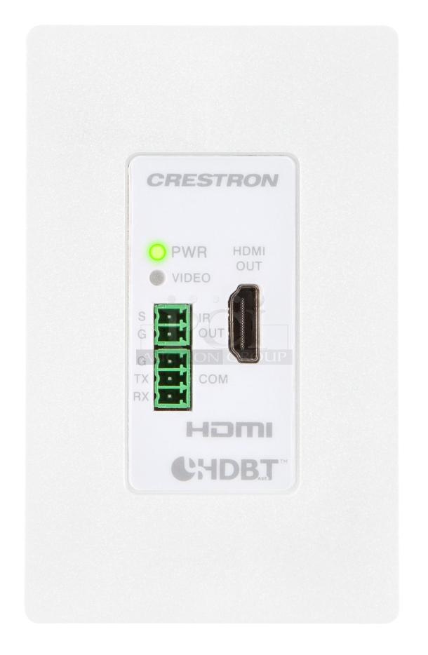 Crestron DM-RMC-4K-100-C-1G-W-T Wall Plate 4K DigitalMedia 8G+® Receiver & Room Controller 100. New! - Image 1 of 3
