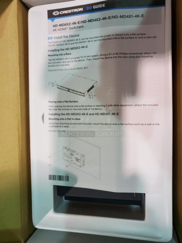 Crestron HD-MD4X2-4K-E 4x2 4K HDMI® Switcher. New! - Image 3 of 4