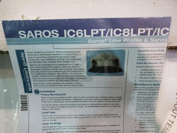 Crestron Saros® Low-Profile 8” 2-Way In-Ceiling Speaker. New! - Image 4 of 6