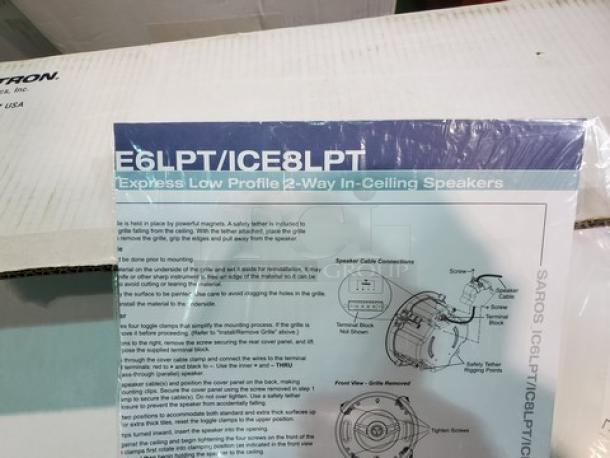 Crestron Saros® Low-Profile 8” 2-Way In-Ceiling Speaker. New! - Image 5 of 6