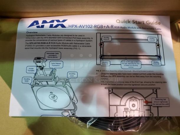 AMX HPX-AV102-RGB+A-R RGB-Audio Module with Retractable Cable - Image 2 of 4