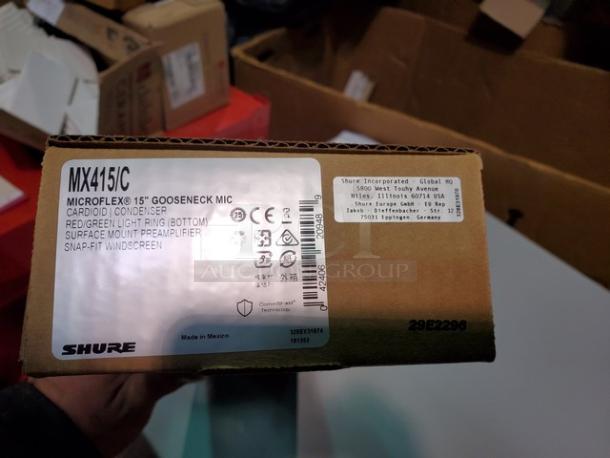 Shure MX415/C 15" Microflex Cardioid Gooseneck Microphone. New! - Image 3 of 5