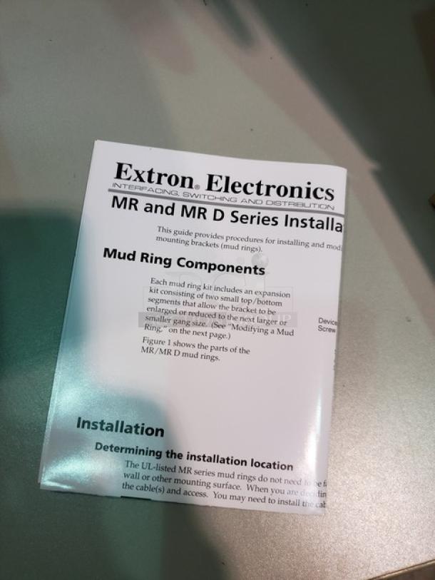 Extron AAP 102 Two-Gang AV Connectivity Mounting Frame. New - Image 4 of 4