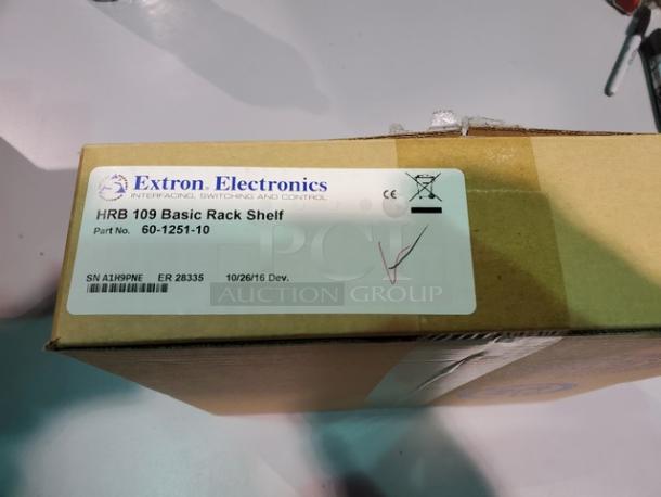 Extron Half Rack Shelf System Half-Rack Width Rack Shelf and Accessories. New - Image 3 of 5
