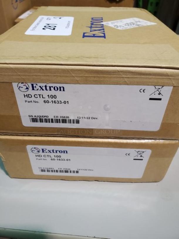 Lot of 2 Extron HD CTL 100 Workspace Automation Controller. New! (2xBid) - Image 3 of 3