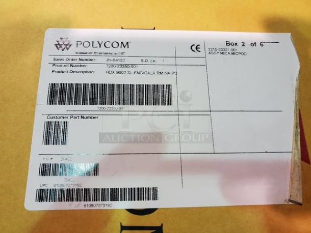 Polycom HDX 9002 is a perfect fit for the conference room that needs the flexibility of multiple cameras and audio/video inputs and outputs. New! - Image 5 of 5