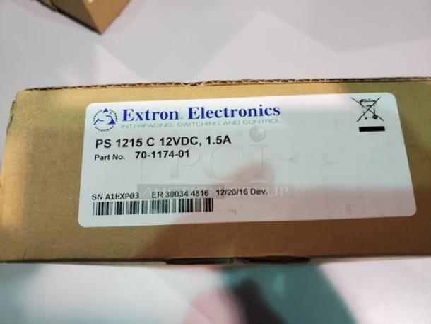 Extron PS 1215 C 12VDC, 1.5A 70-1174-01 Power Supply. New! - Image 2 of 4