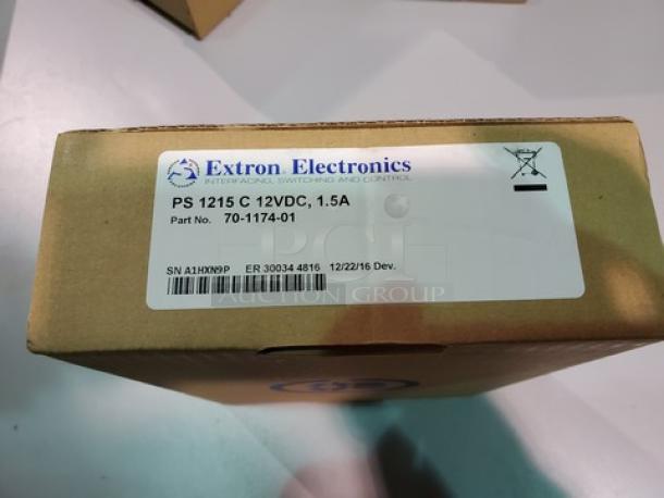Extron PS 1215 C 12VDC, 1.5A / 70-1174-01 Desktop Power Supply. New! - Image 3 of 5