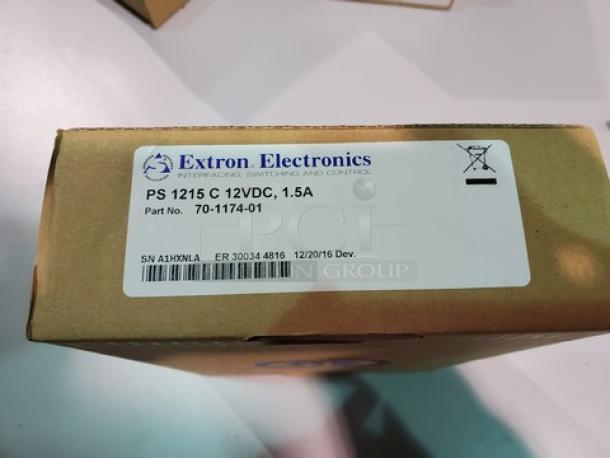 Extron PS 1215 C 12VDC, 1.5A / 70-1174-01 Desktop Power Supply. New! - Image 2 of 4