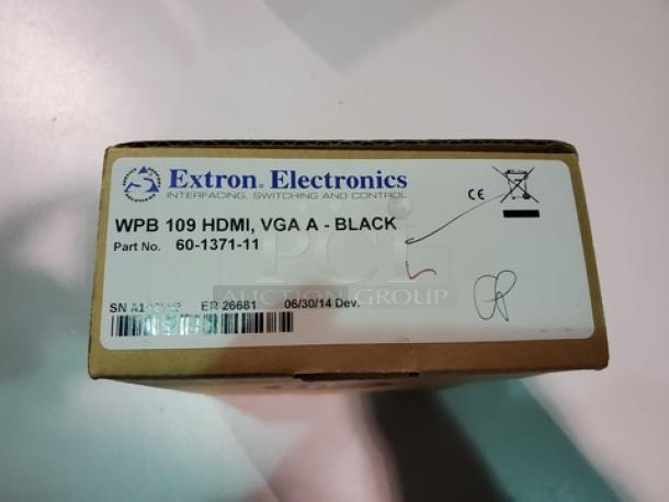 Extron WPB 109 One-Gang WPB - Wallplate for HDMI, VGA, and Stereo Audio. New! - Image 3 of 5