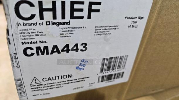 Chief CMA443 Above Tile Suspended Ceiling Kit & 3 Inch Fixed Pipe - Image 3 of 3