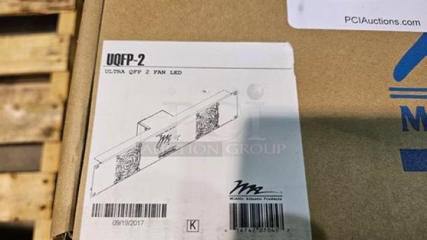 Middle Atlantic UQFP-2 Ultra Quiet Two-Fan Panel. New! - Image 2 of 5