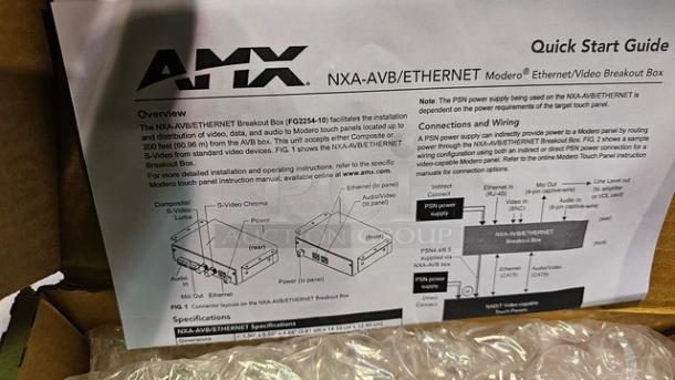 AMX NXA-AVB/ETHERNET Modero® Ethernet/Video Breakout Box. New! - Image 2 of 4