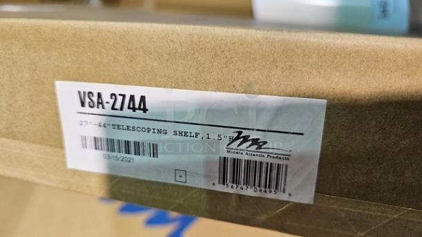 Middle Atlantic Products | VSA-2744 Adjustable Rackshelf, 1 RU, 27" to 44"D. New! - Image 4 of 4