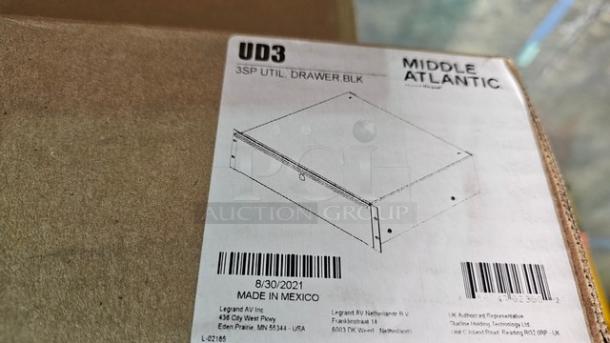 Middle Atlantic UD3 3-Space Rack Drawer. New! - Image 2 of 4