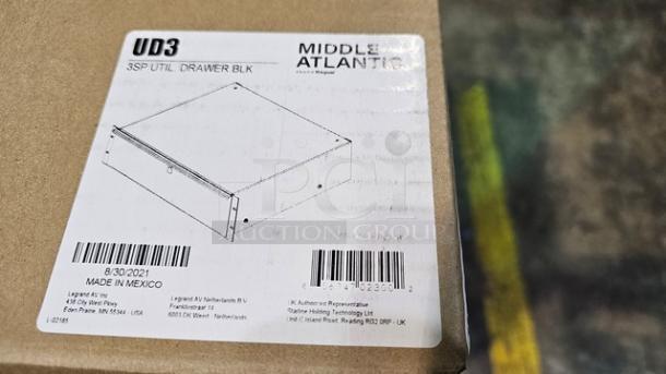 Middle Atlantic UD3 3-Space Rack Drawer. New! - Image 3 of 3