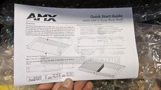 AMX NMX-VRK V Style Rack Mounting Shelf, 12" Depth. New!