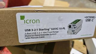 Icron USB 3-2-1 Starling 3251C-10, 1 Port 3.2 Gen 1 USB-C 10m Extender, CM Cable Extension. New!