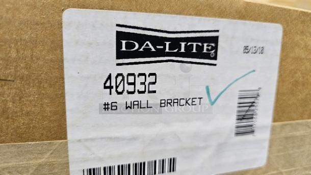 Da-Lite 40932 #6 Wall Mount Brackets - Image 2 of 3