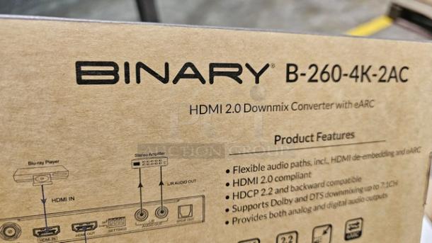 Binary HDMI 2.0 Downmix Converter with eARC. New! - Image 2 of 3
