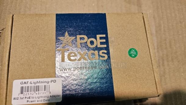 PoE GAF-Lightning-PD Texas 802.3af Ethernet Power and Wired Data for Conference Rooms, Mounted Tablets & More. - Image 2 of 3