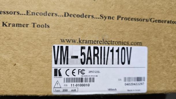 VM-5ARII 1:5 Composite Video & Stereo Audio Distribution Amplifier. New - Image 2 of 3