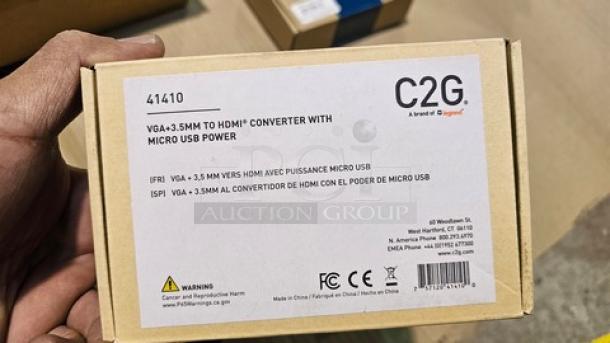 C2G VGA+3.5MM to HDMI Converter w/ Micro USB Power. New! - Image 2 of 2