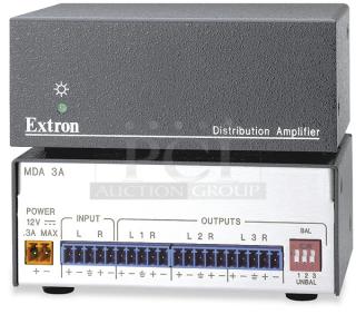 Extron MDA 3A Three Output Stereo Audio Distribution Amplifier. New!