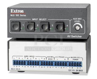 Extron MLS 100 A Four Input Stereo Audio Switcher. New!