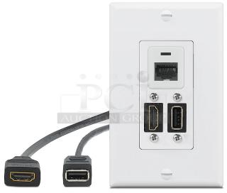 WPB 109 One-Gang WPB - Wallplate for HDMI, VGA, and Stereo Audio. New!