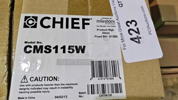Chief CMS115W 6 Inch (152 mm) Speed-Connect Ceiling Plate in White. New! - Image 2 of 3