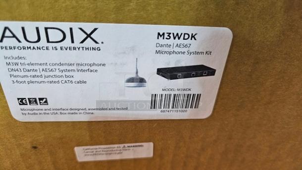 Audix M3WDK Tri-Element Hanging Ceiling Microphone Kit. New! - Image 3 of 3