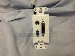 Extron 70-766-63 WPD130A Pass-Through Wallplate DisplayPort Stereo Audio Control