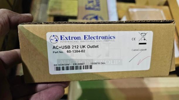 Extron AC+USB 212 UK (60-1384-02) Cable Cubby AC+USB Module, UK AC Power and 2 × USB-A charging sockets - Image 2 of 2
