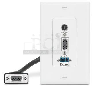 Extron WPD 140 A	VGA w/Audio Captive Screw and Control; White Part Number: 70-766-23