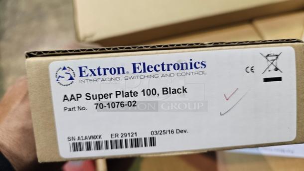Extron AAP SuperPlate 100	HDMI, VGA, Audio, and USB 2 Type-A - Black	Part Number: 70-1076-02 - Image 2 of 3