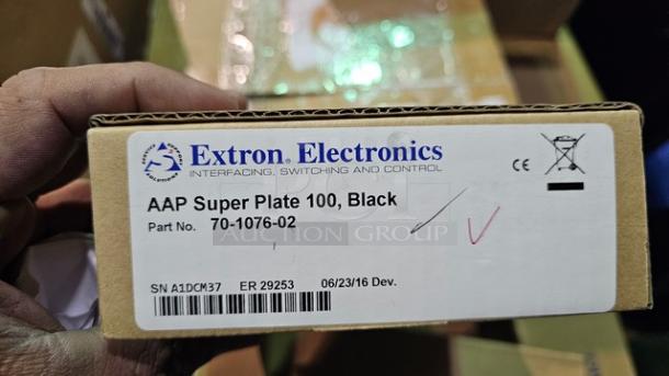 Extron AAP SuperPlate 100	HDMI, VGA, Audio, and USB 2 Type-A - Black	Part Number: 70-1076-02 - Image 2 of 2
