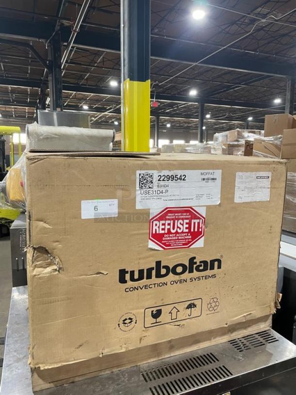 New In The Box! Scratch-N-Dent! Moffat Turbofan Series Commercial Stainless Steel Electric Powered Countertop Mini Convection Oven! Model: E31D4! 208V 1 Phase! With Legs! - Image 1 of 12