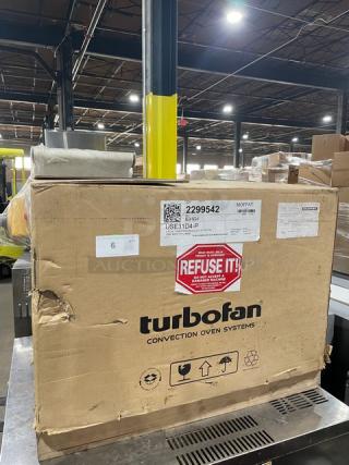 New In The Box! Scratch-N-Dent! Moffat Turbofan Series Commercial Stainless Steel Electric Powered Countertop Mini Convection Oven! Model: E31D4! 208V 1 Phase! With Legs!